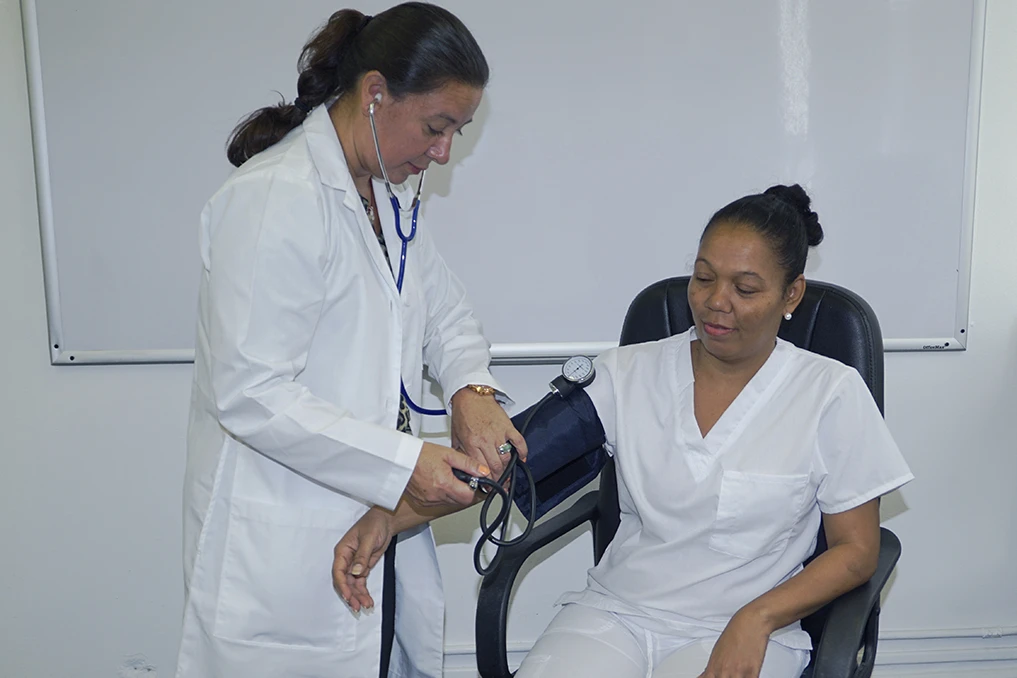 Training to take blood pressure